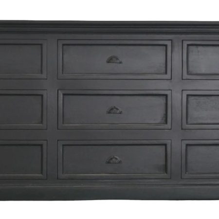 Rustic Farmhouse 9-Drawer Credenza