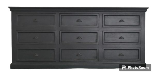 Rustic Farmhouse 9-Drawer Credenza