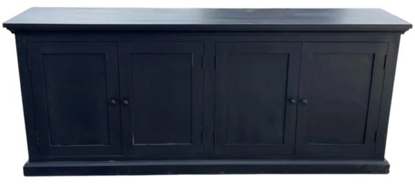 Modern Black 4-Door Sideboard