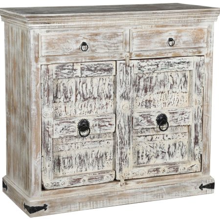 Boho Tall Entryway Accent Cabinet