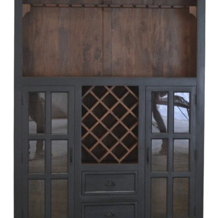 Rustic Cape Cod Wine Rack Cabinet