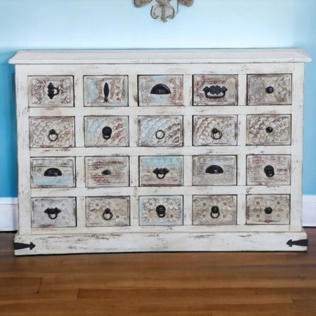 Coastal Boho Apothecary Chest