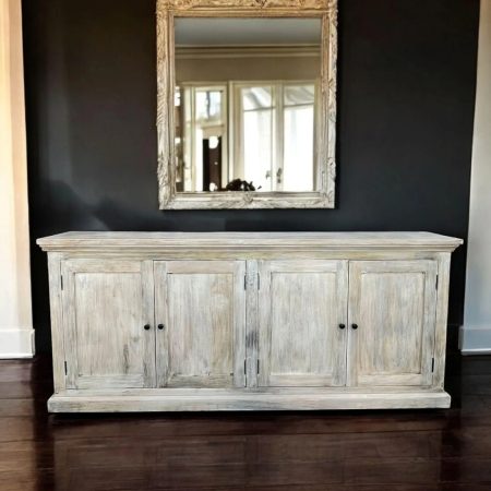 Coastal Beach House 4-Door Credenza