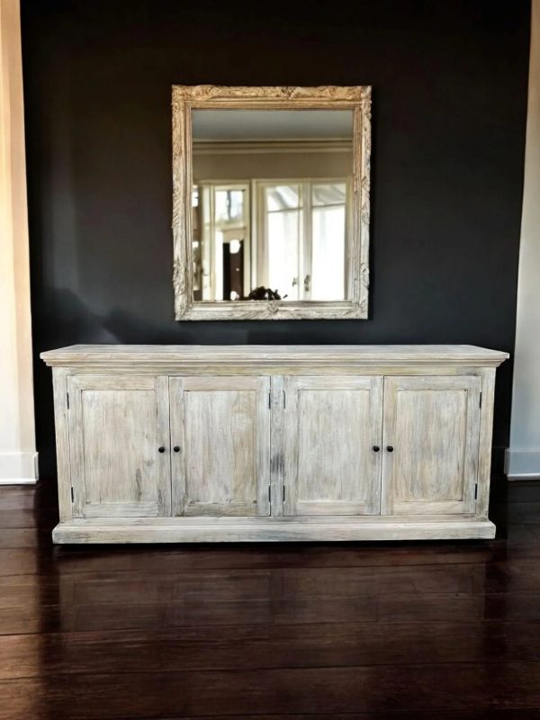 Coastal Beach House 4-Door Credenza
