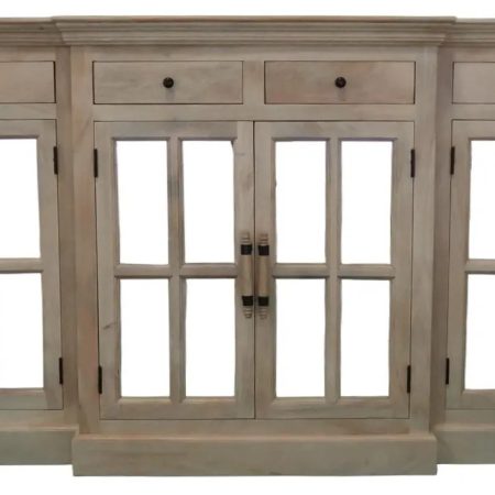 105" Mirror Door Breakfront Credenza