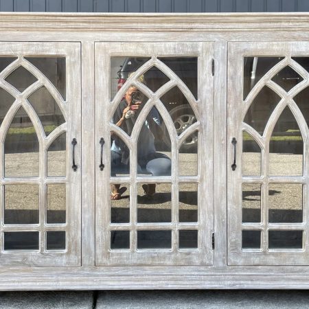 Cathedral Glass Door Credenza