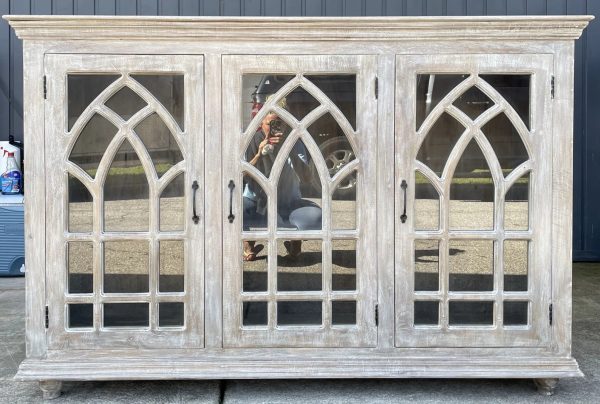 Cathedral Glass Door Credenza