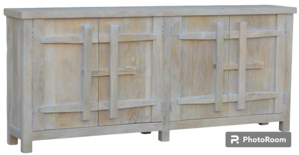 Coastal Driftwood 80" Credenza