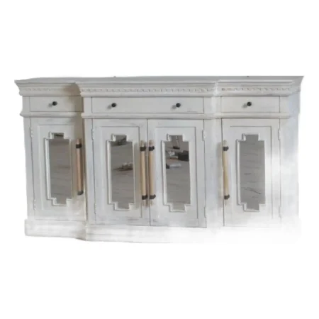 Coastal Boho Shabby Chic Entryway Credenza