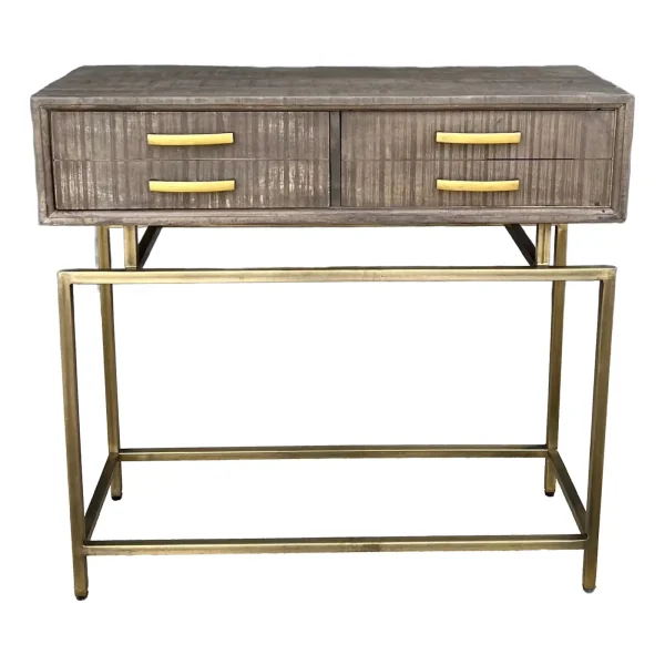 Mid-Century Modern Style Reclaimed Wood Console