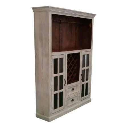 Cape Cod Mango Wood Wine Bar Cabinet