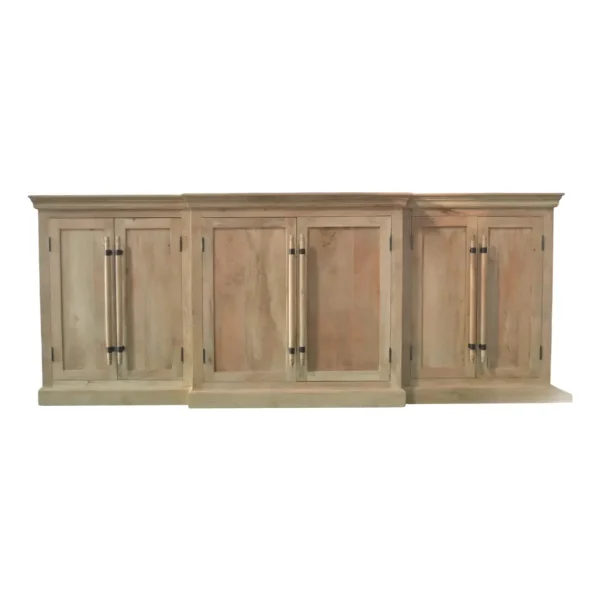 French Country Breakfront Credenza
