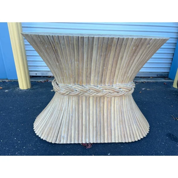 1970s Vintage Bamboo Console Table - Image 2