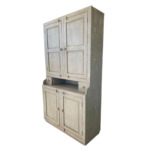Old Farmhouse Large Mango Wood Pantry Cabinet - Image 2