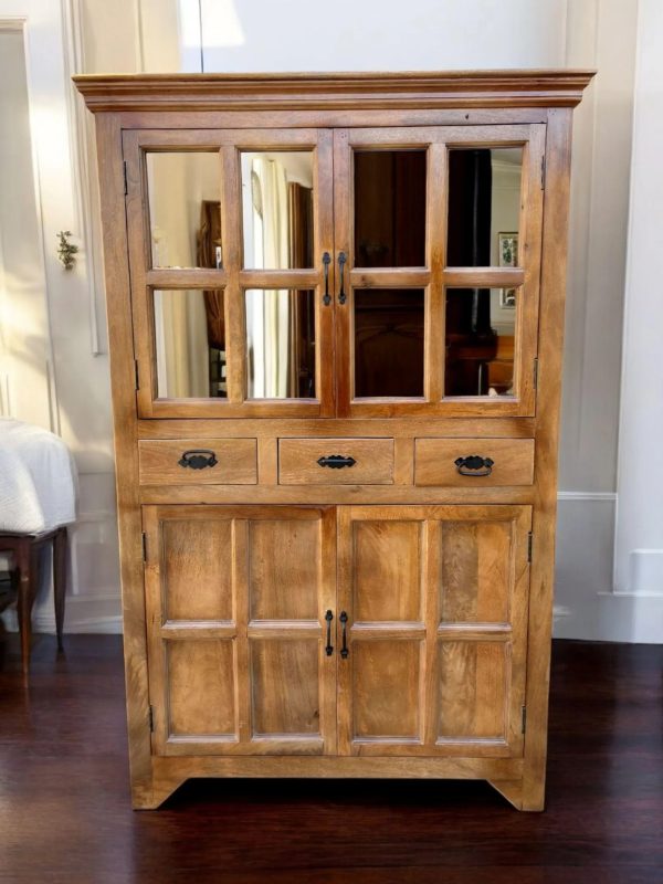 Brown Cape Cod Kitchen Hutch - Image 2