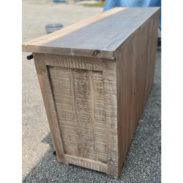 Industrial Iron & Wood Media Cabinet - Image 2
