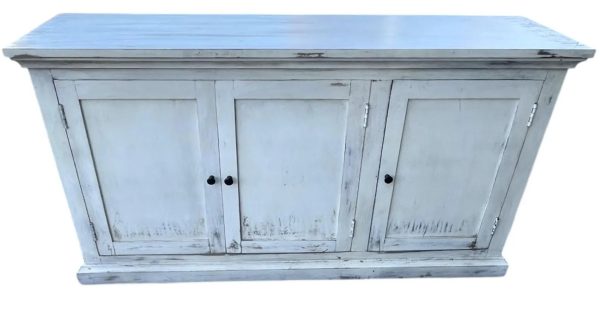 Rustic White Kitchen Island - Image 2