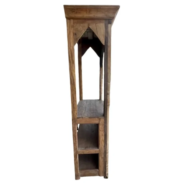 Carved Wood Elephant Bar Cabinet - Image 2