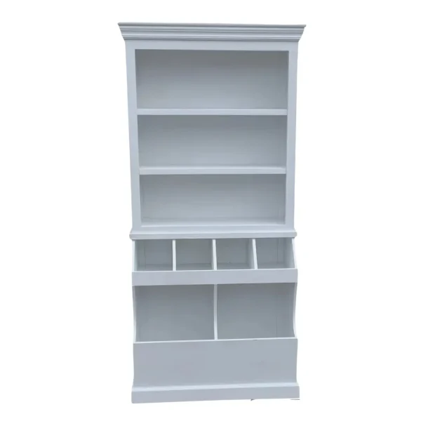 Mini General Store Tall White Kitchen Cupboard Hutch - Image 3