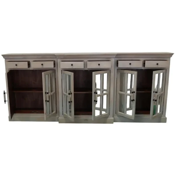 Modern Coastal Mango Wood Credenza - Image 2