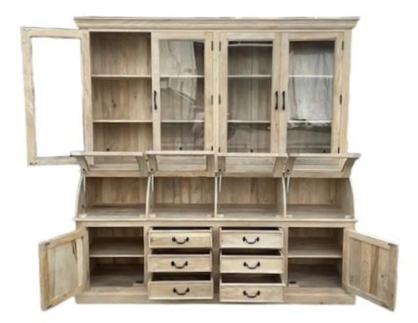 Coastal Neutral Pantry Hutch - Image 3
