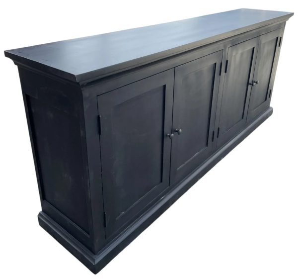 Modern Black 4-Door Sideboard - Image 3