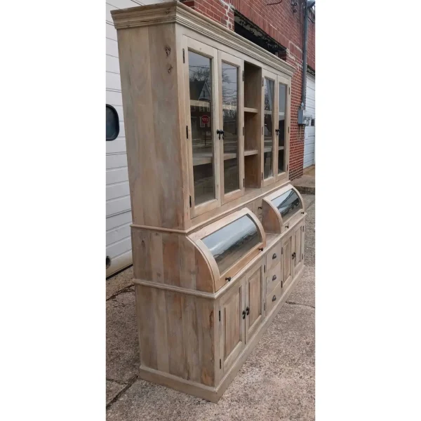 Driftwood Finish Kitchen Pantry Hutch - Image 3