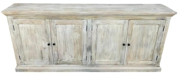 Coastal Beach House 4-Door Credenza - Image 3