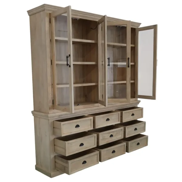 Modern Tall Double Bookcase - Image 3