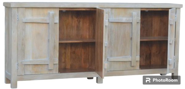 Coastal Driftwood 80" Credenza - Image 3