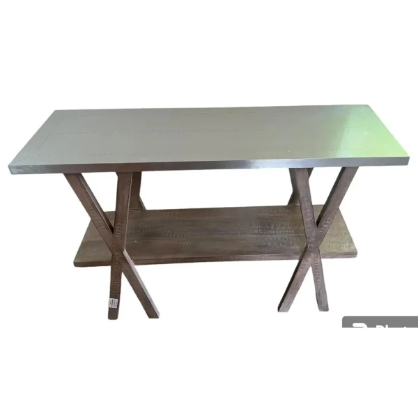 Urban Industrial Zinc Top Console - Image 3