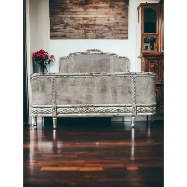 Country French Cane King Bed Frame - Image 3