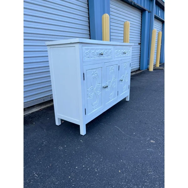 Carved White Sideboard or Dresser - Image 3