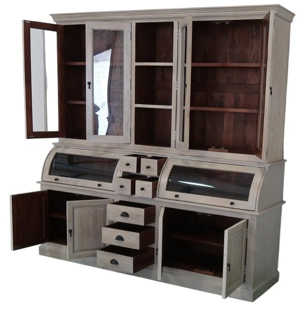 Coastal Neutral Finish Pantry Hutch - Image 3