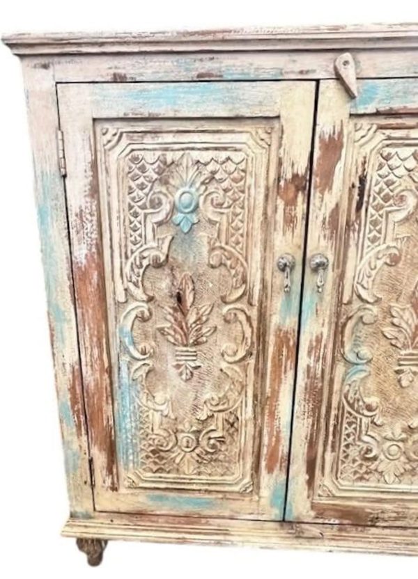 Coastal Boho Microwave Cabinet - Image 4