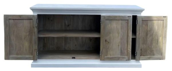 White Farmhouse Kitchen Island - Image 4