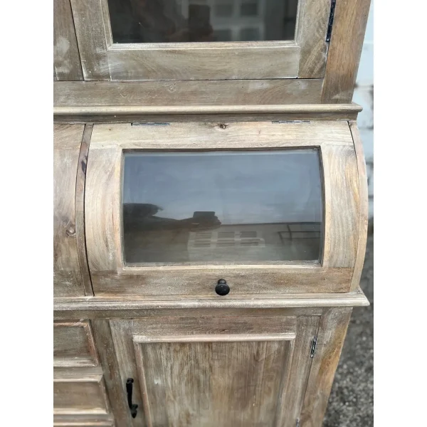 Driftwood Coastal Kitchen Pantry Hutch - Image 4