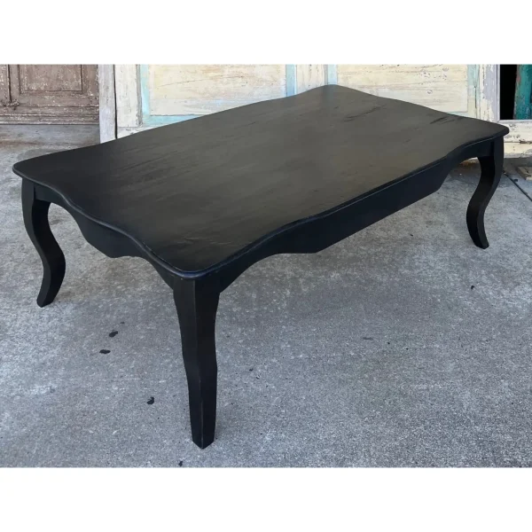 French Provincial Black Coffee Table - Image 4