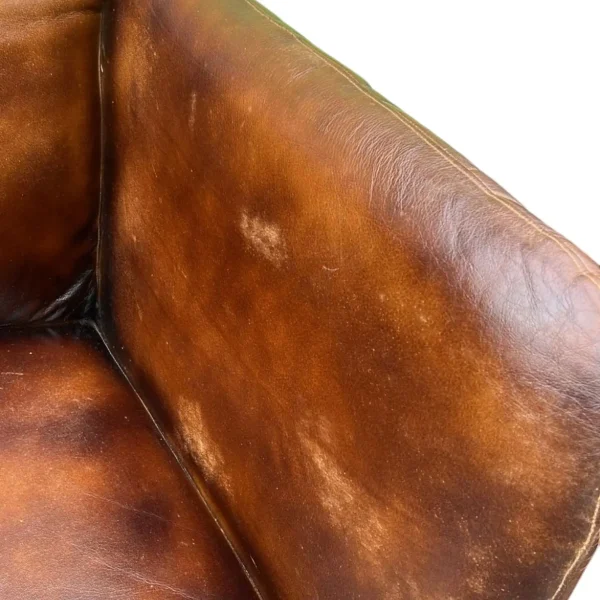 1970s Faux Leather Quilted Club Chairs- Set of 2 - Image 4