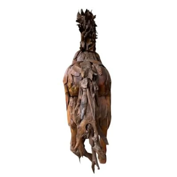 8' Teak Standing Horse Statue – Life-Size Garden Decor - Image 4