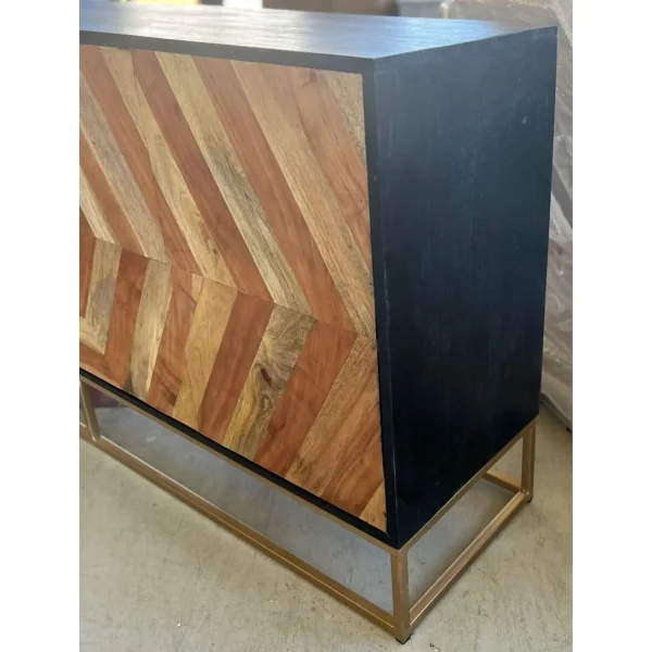 Mid-Century Modern Style Wood Inlay Sideboard - Image 5