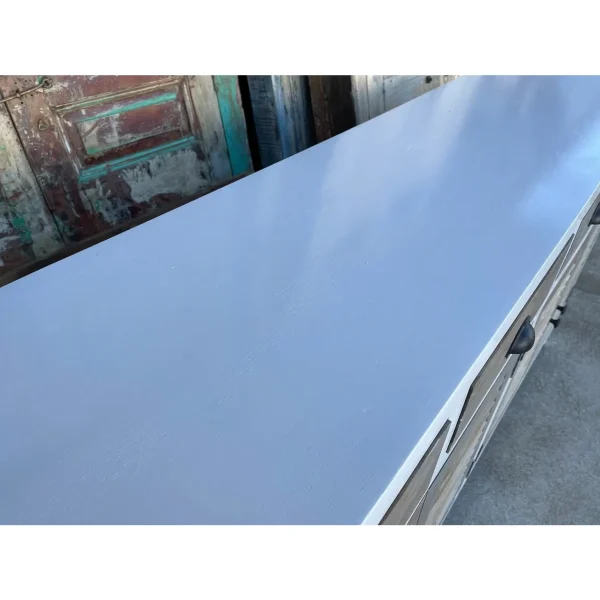 Coastal Beach House Shutter Door Media Credenza - Image 5