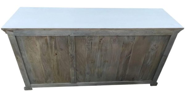 White Farmhouse Kitchen Island - Image 5