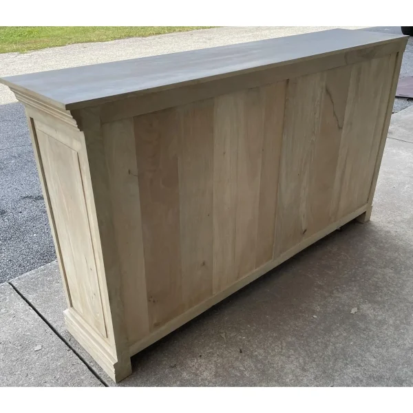 Natural Wood Glass Door Sideboard - Image 5