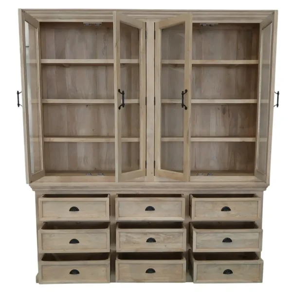 Modern Tall Double Bookcase - Image 5