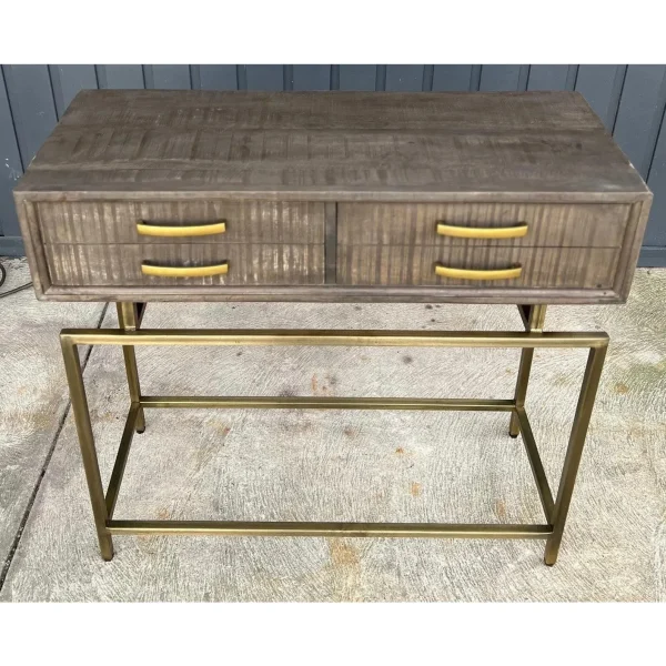 Mid-Century Modern Style Reclaimed Wood Console - Image 5