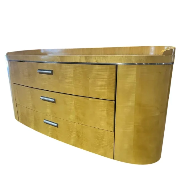 Custom Satinwood Deco Bureau - Image 5
