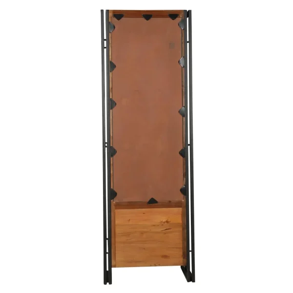 Industrial Chic Glass Display Bookcase - Image 6