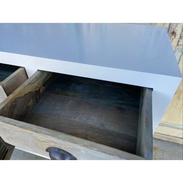 Coastal Beach House Shutter Door Media Credenza - Image 6
