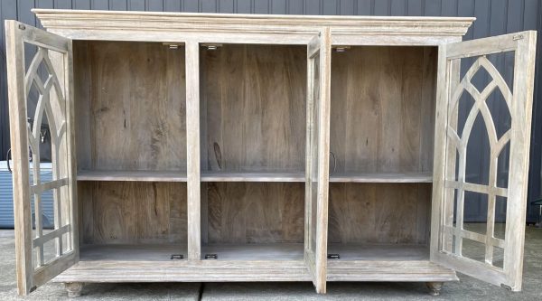 Cathedral Glass Door Credenza - Image 6